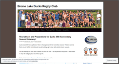 Desktop Screenshot of bromelakeducksrugby.com