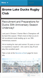Mobile Screenshot of bromelakeducksrugby.com